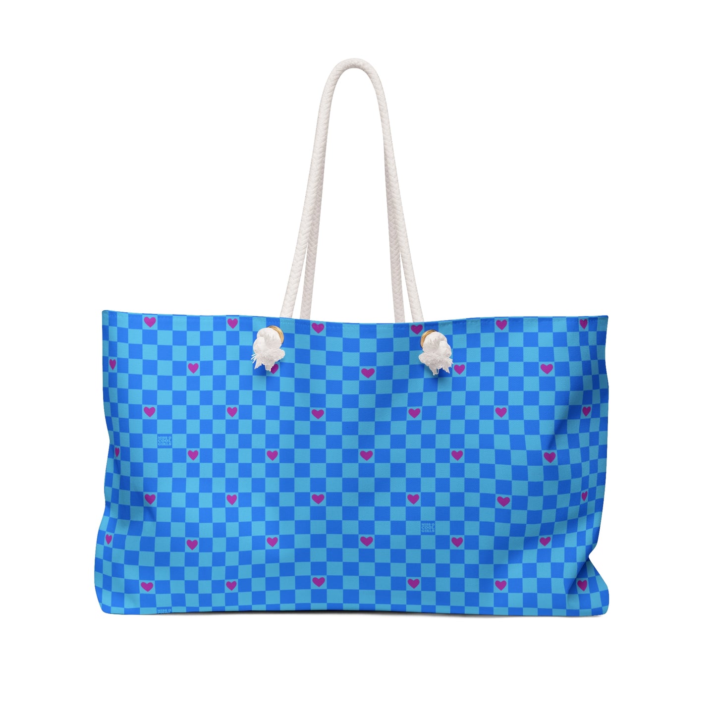 Checkerboard Heart Blues Weekender Bag