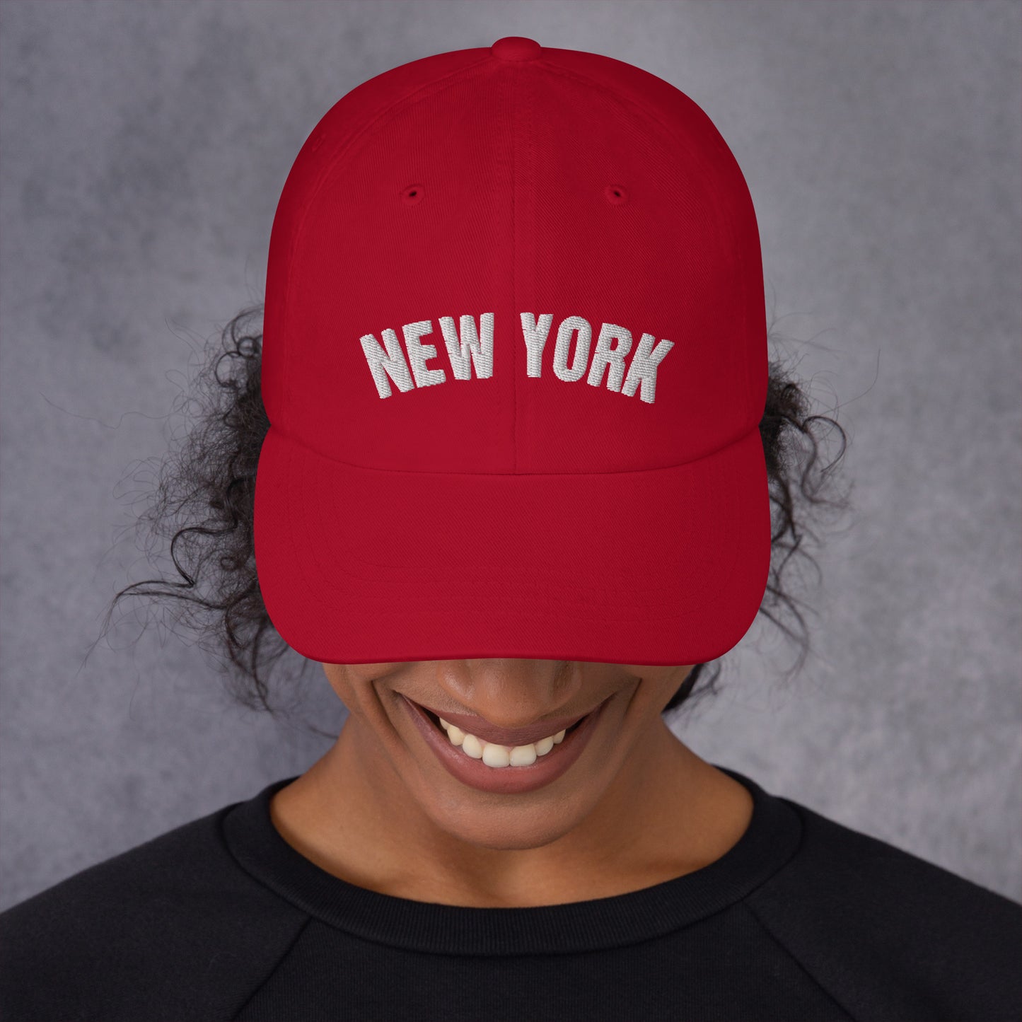 New York Baseball Cap - Red