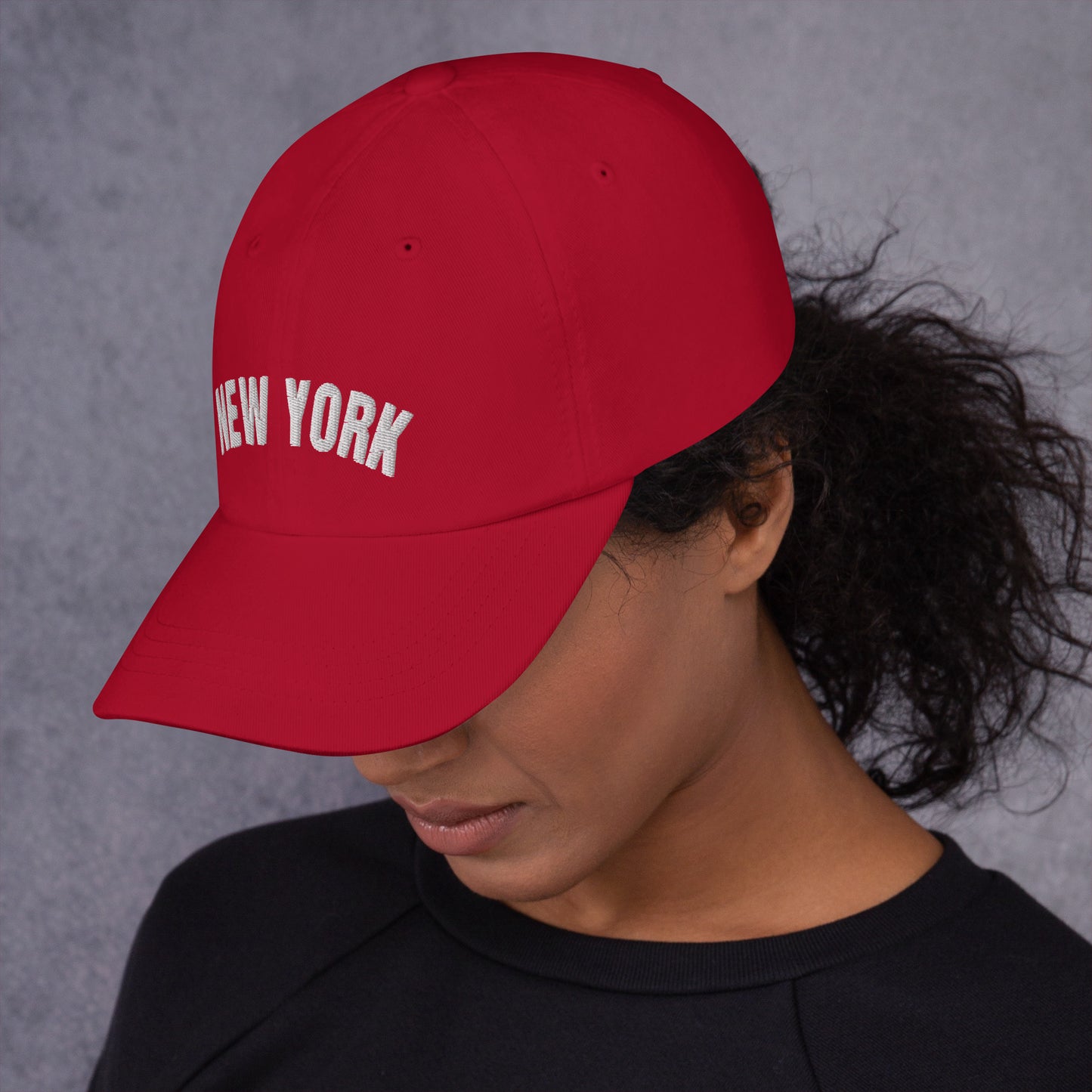 New York Baseball Cap - Red