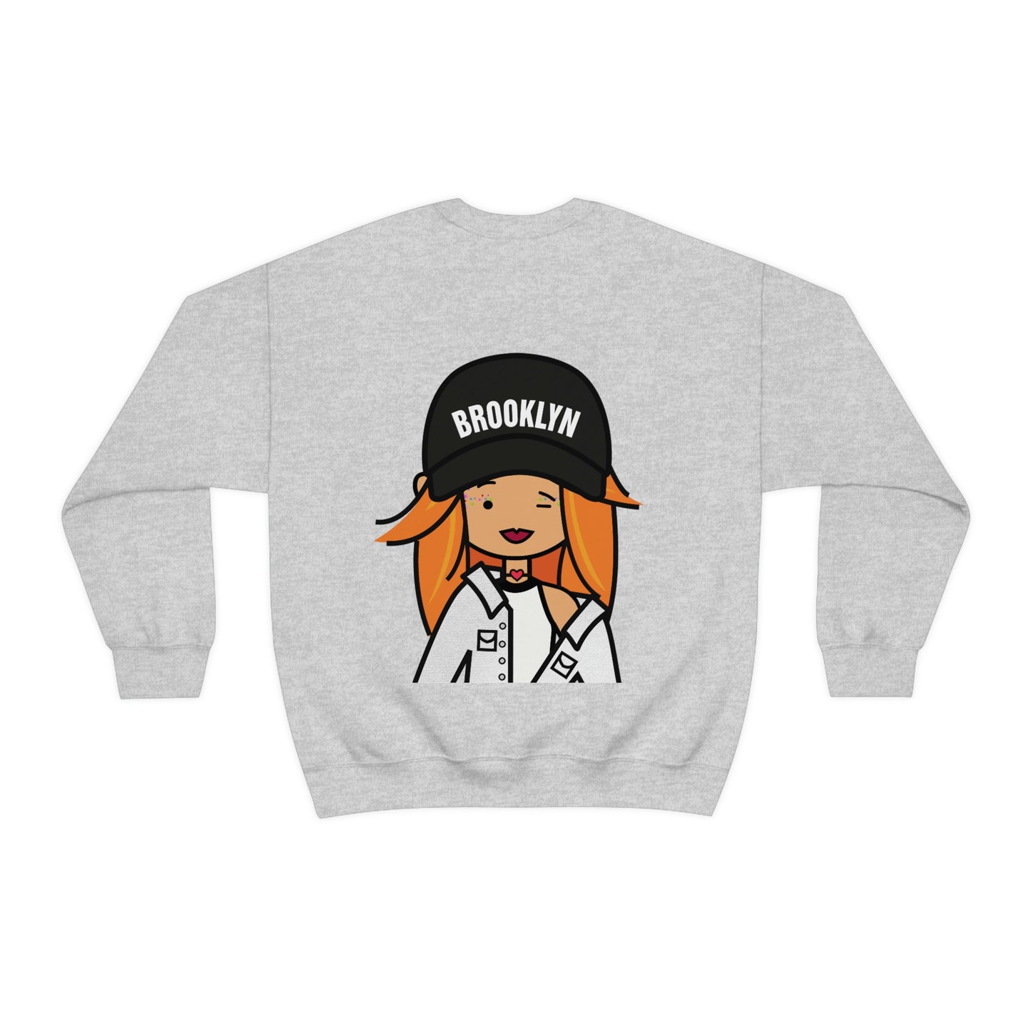 Brooklyn Cool Girl on sweatshirt, Miss O Cool Girls brand